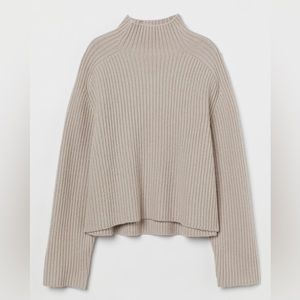 H&M Ribbed Mock Turtleneck